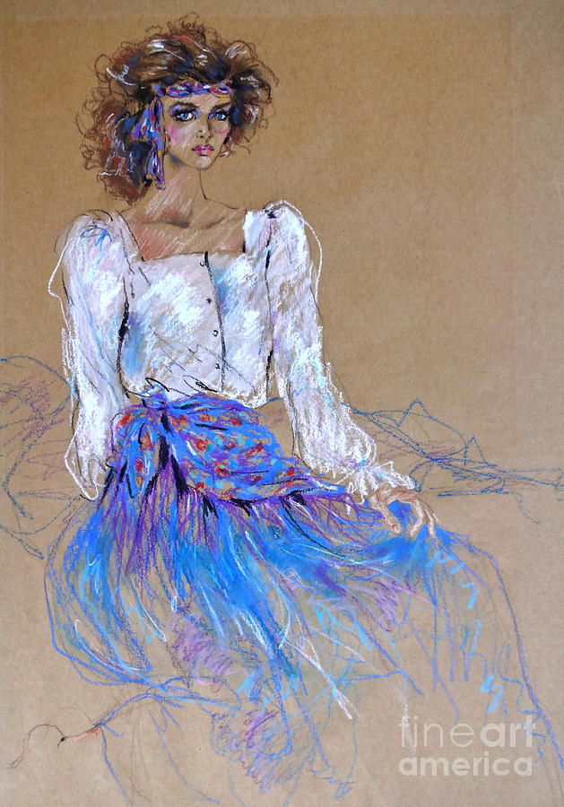 Gypsy Beauty Painting by Sherri Crabtree