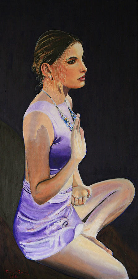 Woman Painting - Gypsy Bodhisattva by Jean-Paul Setlak Woman Painting - Gypsy Bodhisattva by Jean-Paul Setlak