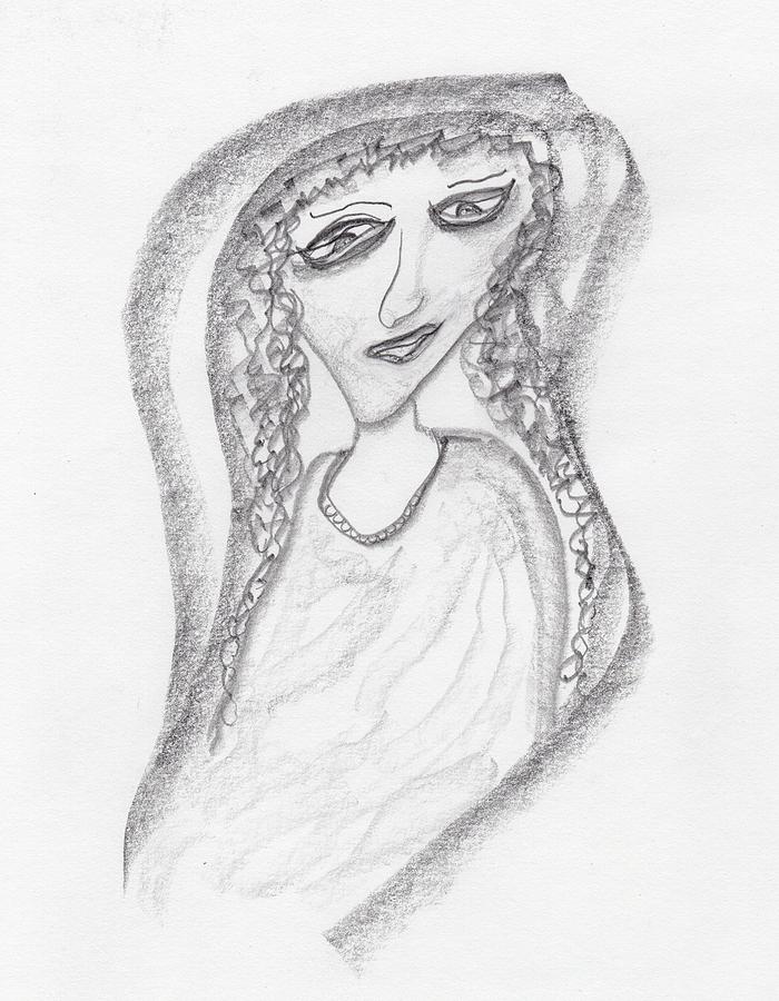 Gypsy Gal Drawing by Jim Taylor