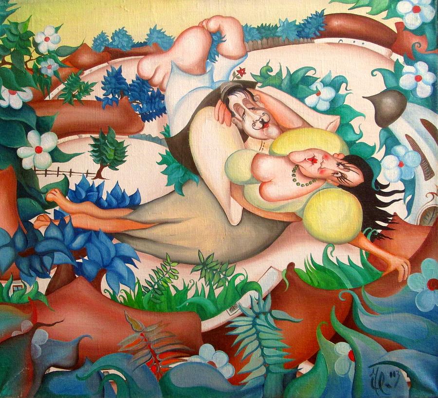 Music Painting - Gypsy love by Jan Skorka