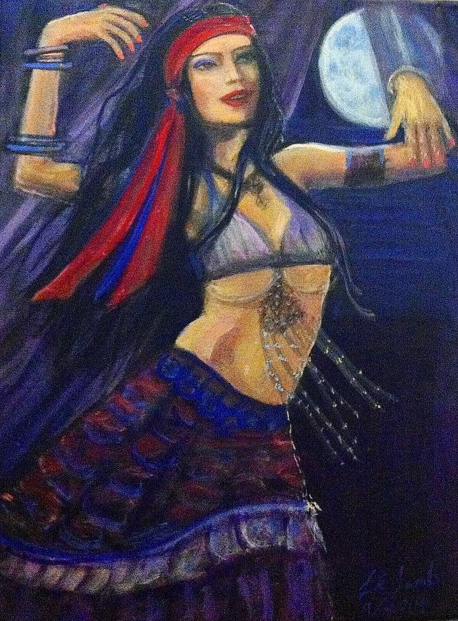 Cool Painting - Gypsy orig painting for sale by Larry Lamb
