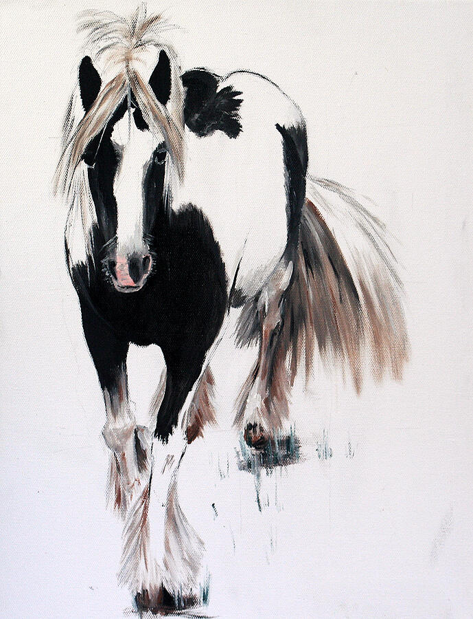 Horse Painting - Gypsy Vanner by Abbie Shores