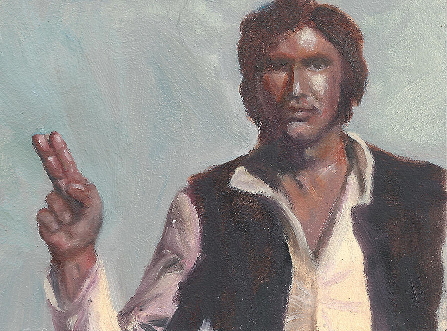 H is for Han Solo Painting by Jessmyne Stephenson