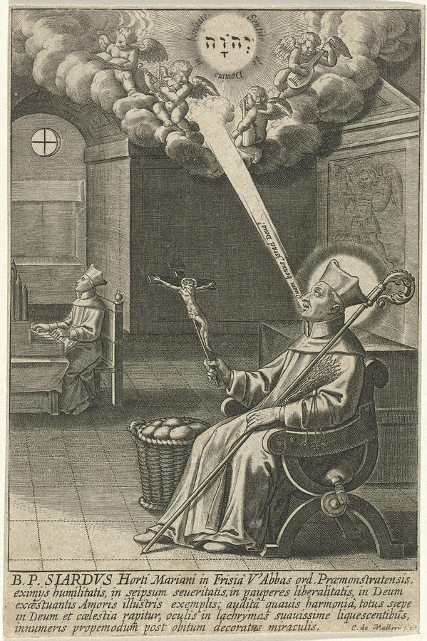 H. Siardus Of Friesland, Karel Van Mallery Drawing by Quint Lox Fine