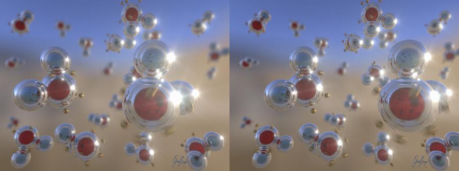 Abstract Digital Art - H2o 3D by Bombelkie -  Marcin and Dawid Witukiewicz