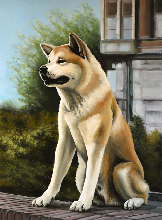 Hachi Painting Painting by Paul Meijering