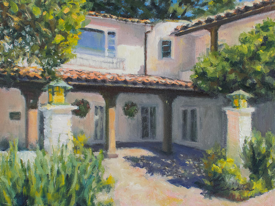 Hacienda de las Flores in Moraga CA Painting by Kerima Swain