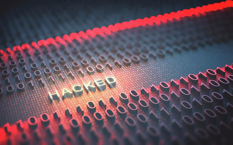 Hacked Binary Code Photograph by Ktsdesign/science Photo Library