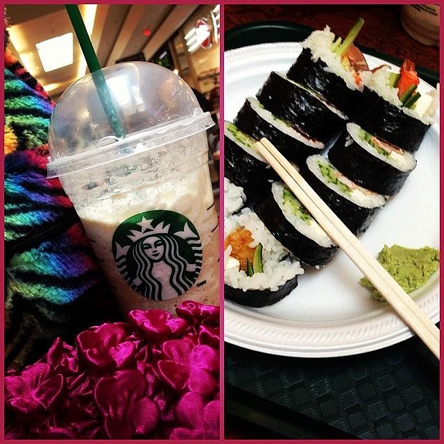 Frappuccino Photograph - Had #agoodday With The Bestie!! #sushi by Katrina A