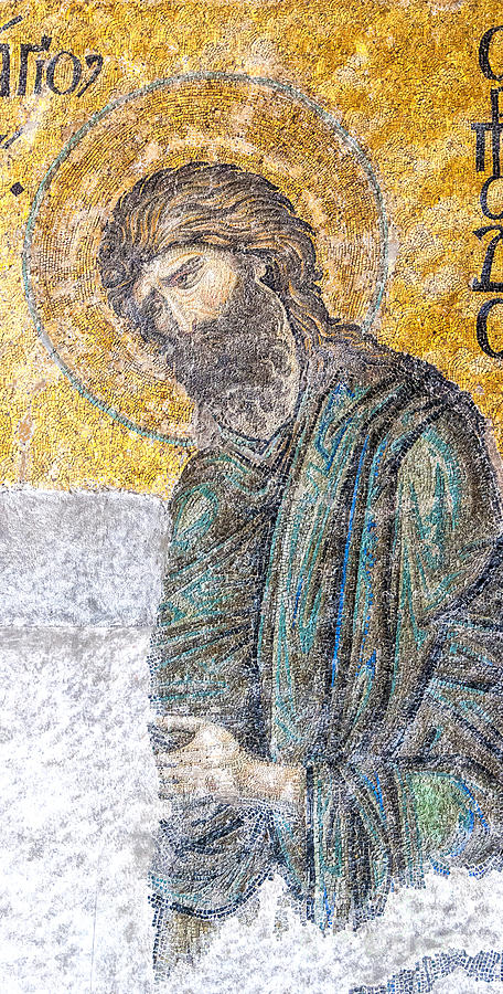 Byzantine Photograph - Hagia Sofia mosaic 12 by Antony McAulay