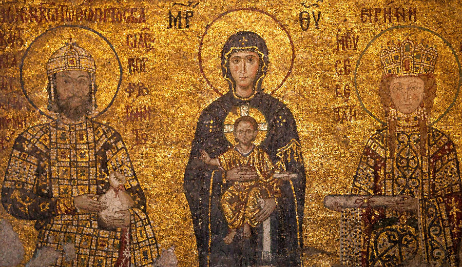 Hagia Sophia Mosaic Photograph by Shirley Radabaugh