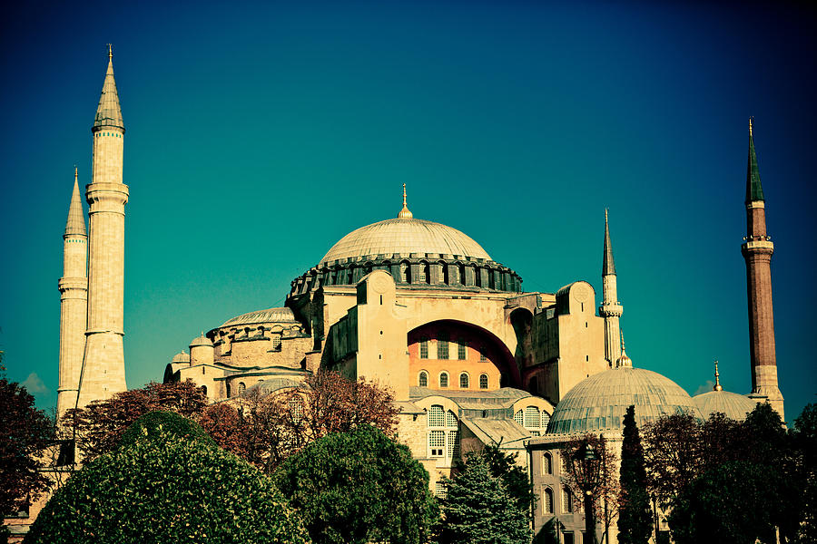 Hagia Sophia view from park Photograph by Raimond Klavins