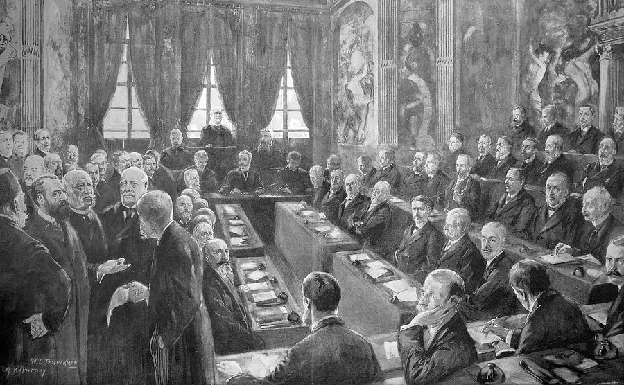 Hague Convention, 1899 Drawing by Granger