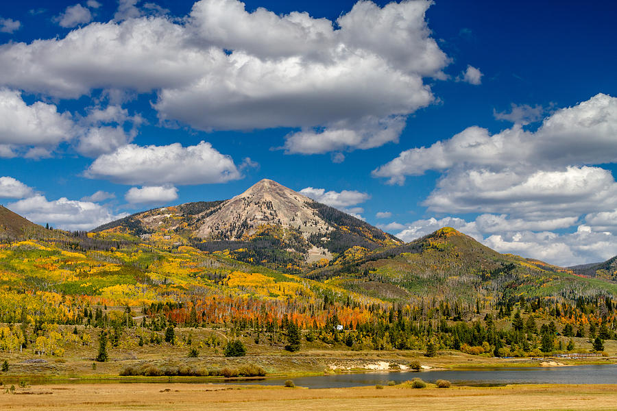 Fall Photograph - Hahn Peak and Steamboat Lake State Park by Teri Virbickis