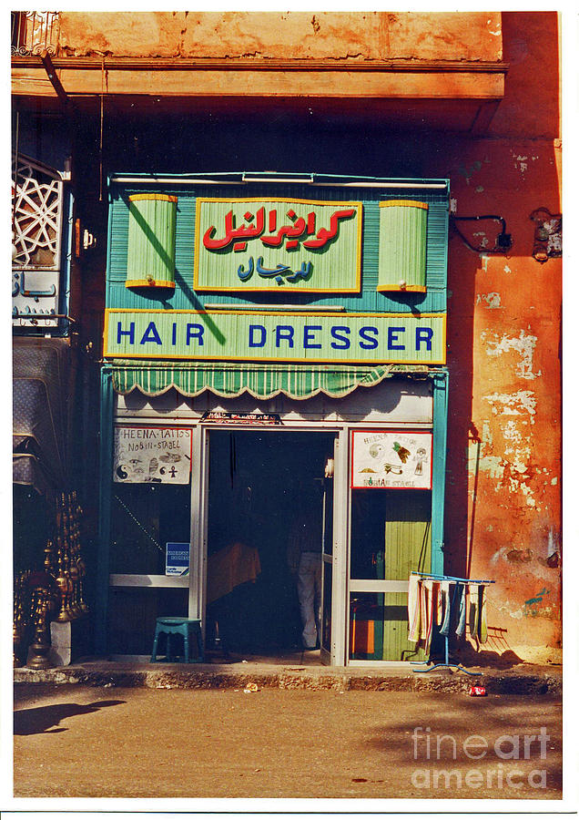 Egypt Photograph - Hair Dresser by Elizabeth Hoskinson