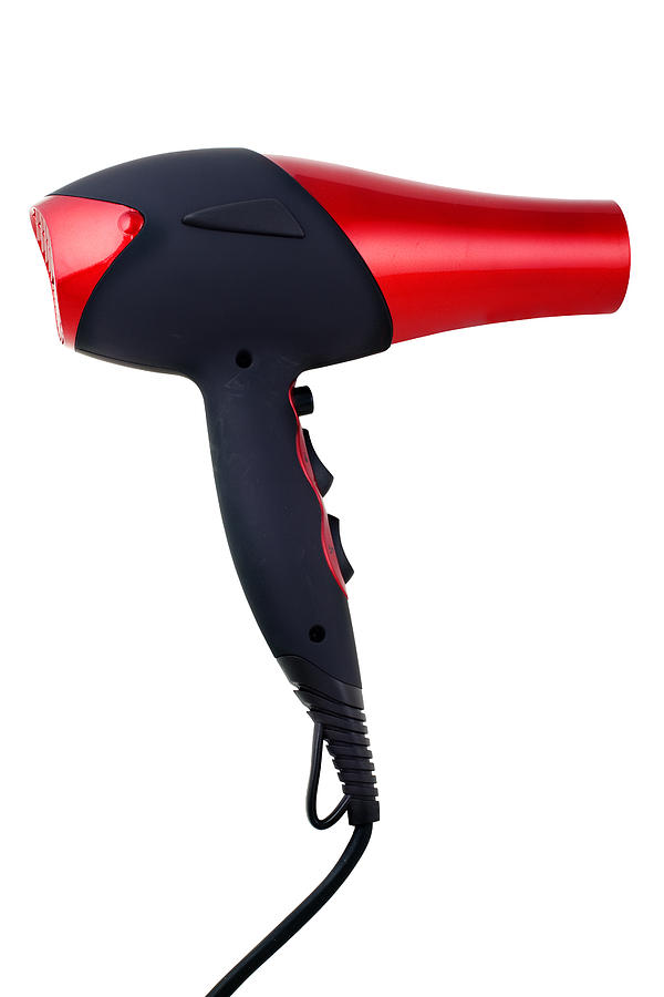 Hair dryer with clipping-path Photograph by Vasiliki