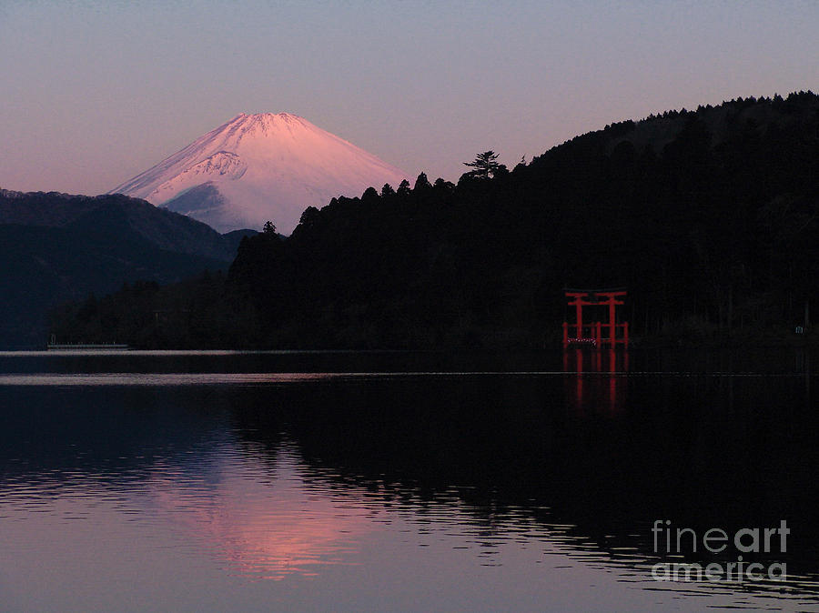 Hakone Waters Fuji  Photograph by John Swartz