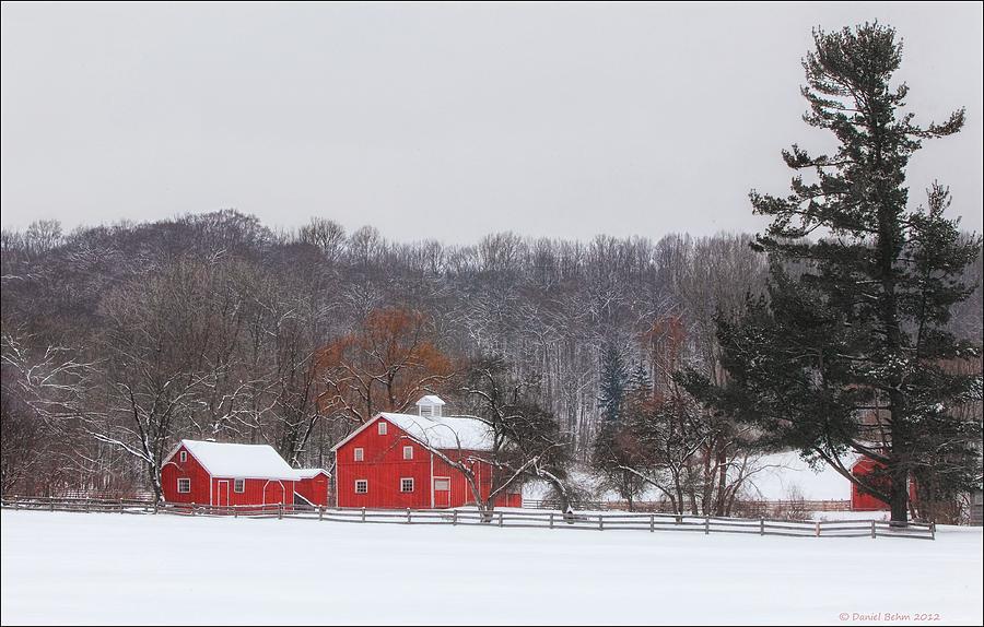 Hale Farm and Village in Wintertime Photograph by Daniel Behm
