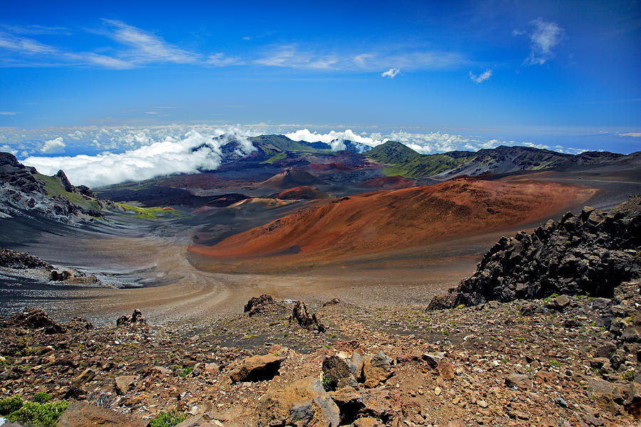Haleakala National Park Photograph - Haleakala Crater - Scenic view from the top of Maui by Nature  Photographer