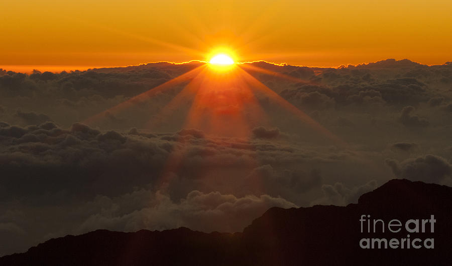 Haleakala Hawaii Sunrise 1  Photograph by Bob Christopher
