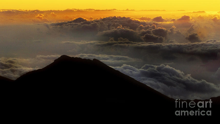 Haleakala Hawaii Sunrise Cloudscape  Photograph by Bob Christopher