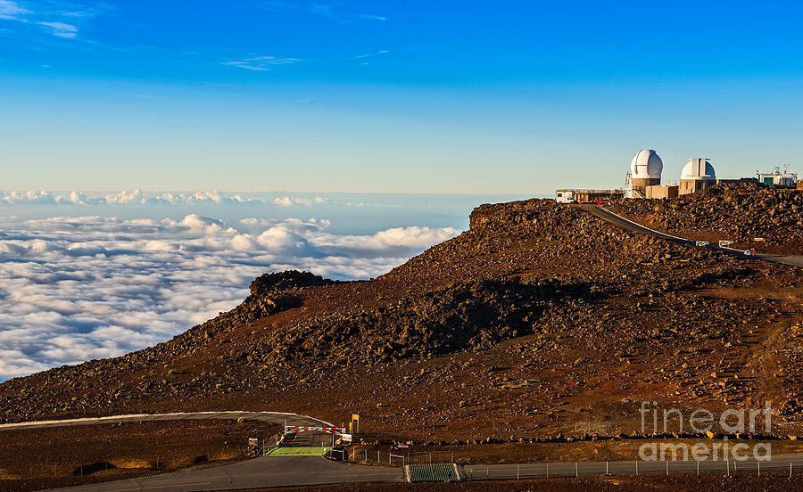 Haleakala National Park Photograph - Haleakala Observatory in Maui. by Jamie Pham
