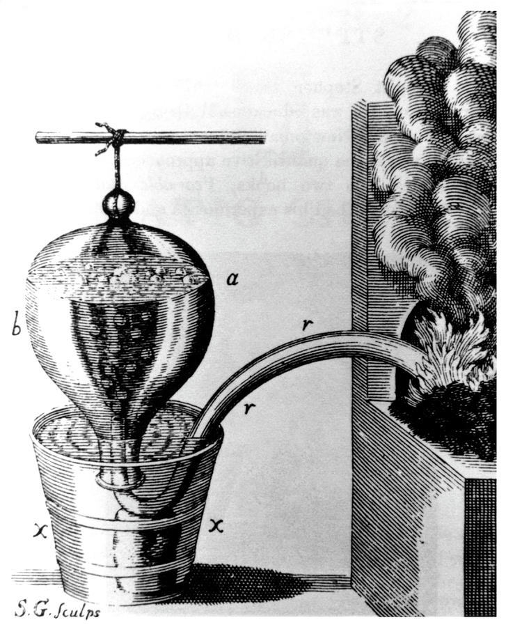 Hales' Pneumatic Trough For Gas Collecting Photograph by Science Photo ...