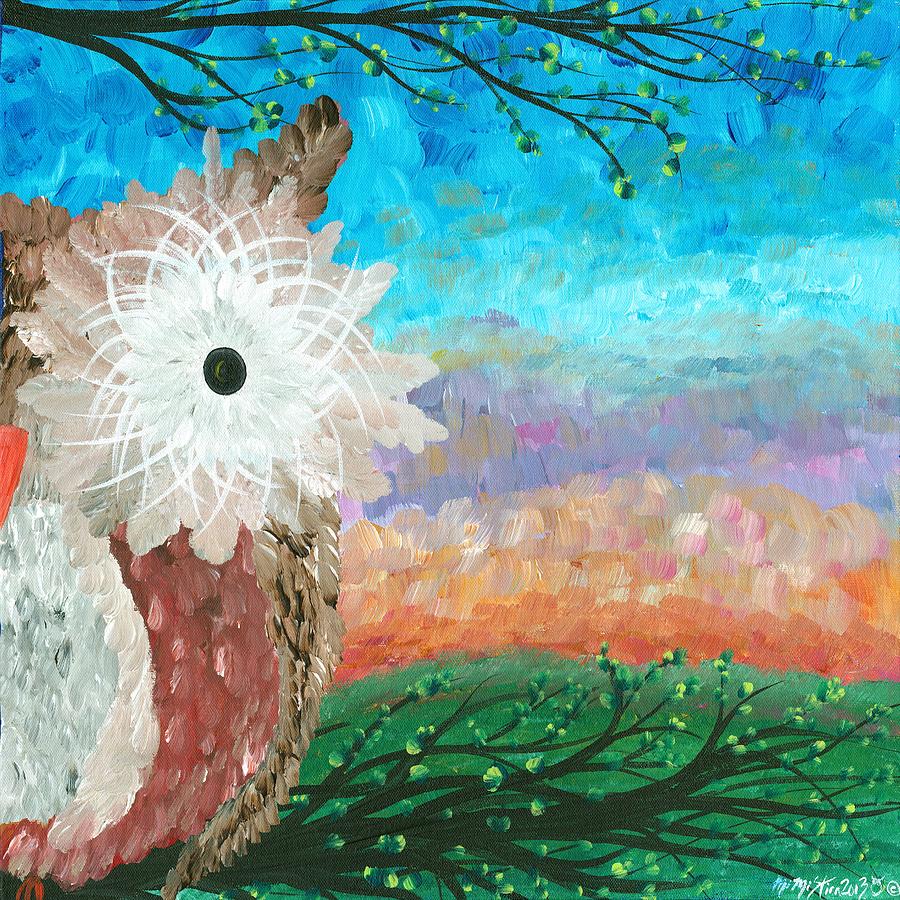Half-a-Hoot 02 Painting by MiMi Stirn
