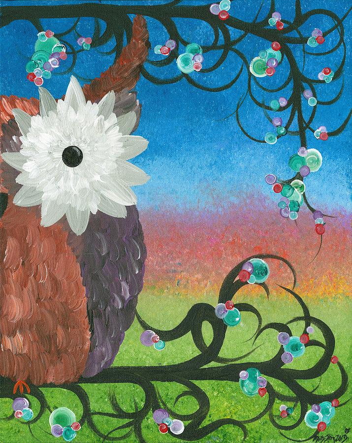 Half-a-Hoot 04 Painting by MiMi Stirn