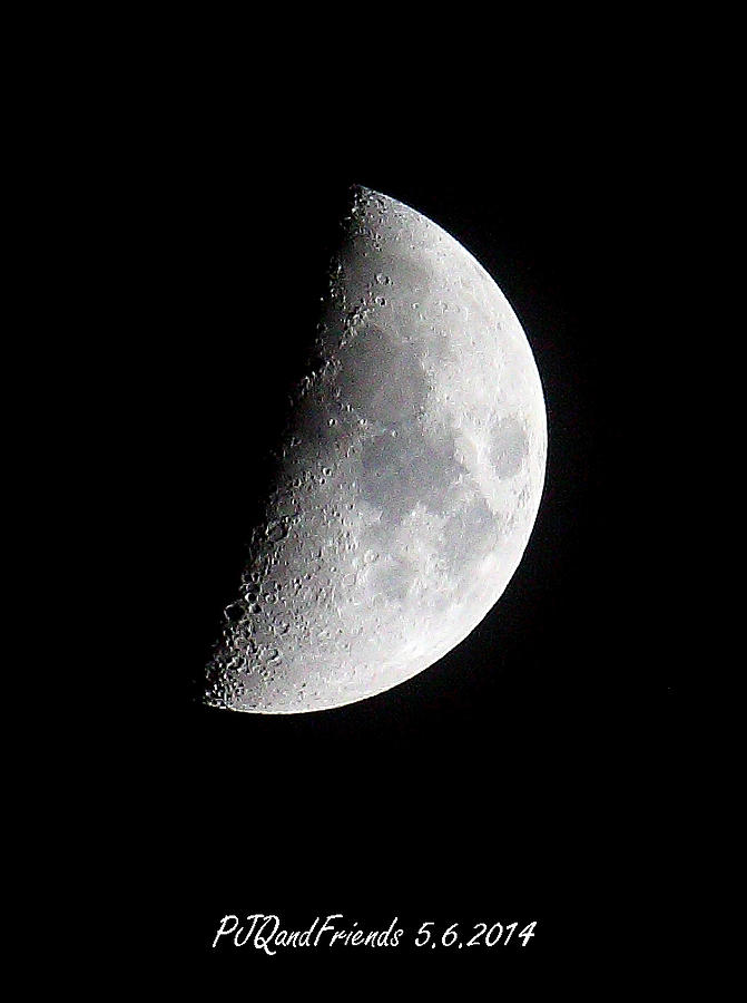 Half a Moon Photograph by PJQandFriends Photography