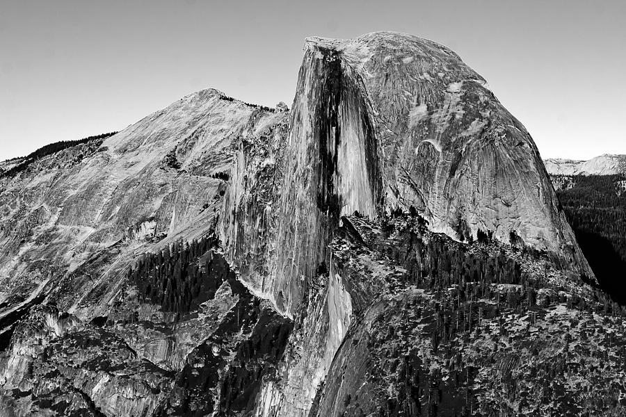 Yosemite National Park Photograph - Half Dome - Black and White by Peter Tellone