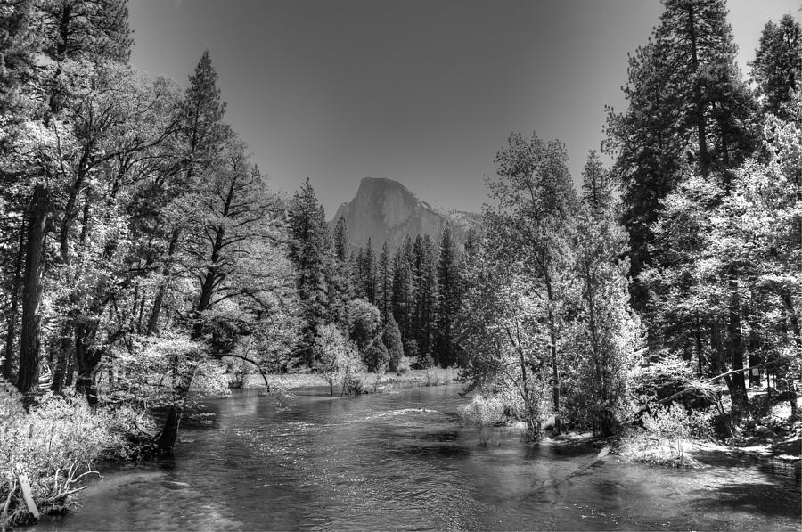 Half Dome and The Merced River - Yosemite National Park - California Photograph by Bruce Friedman