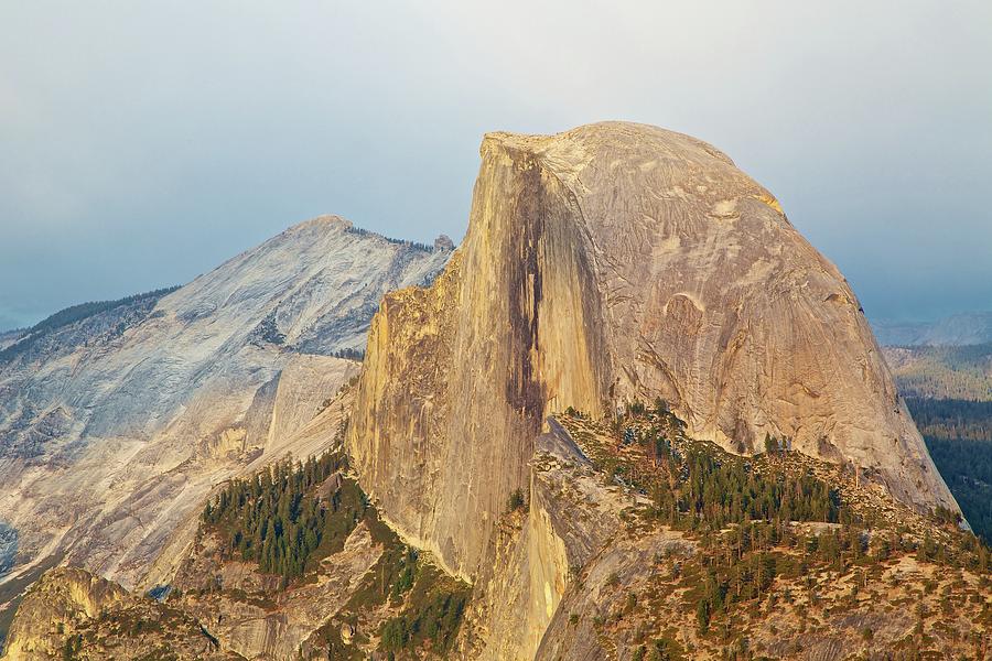 Half Dome At Sunset, Rain In The East Photograph by Kirk Lougheed