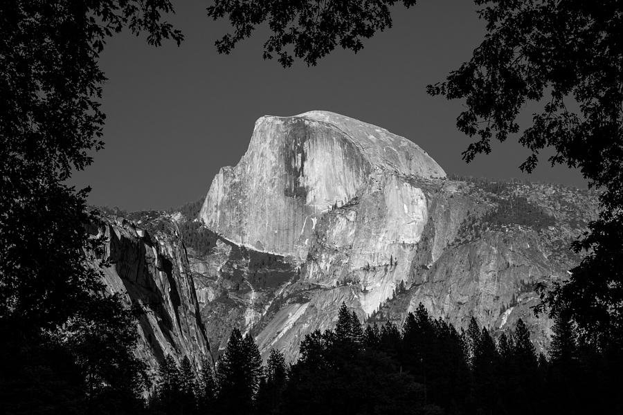 Yosemite National Park Photograph - Half Dome Black and White by Pierre Leclerc Photography
