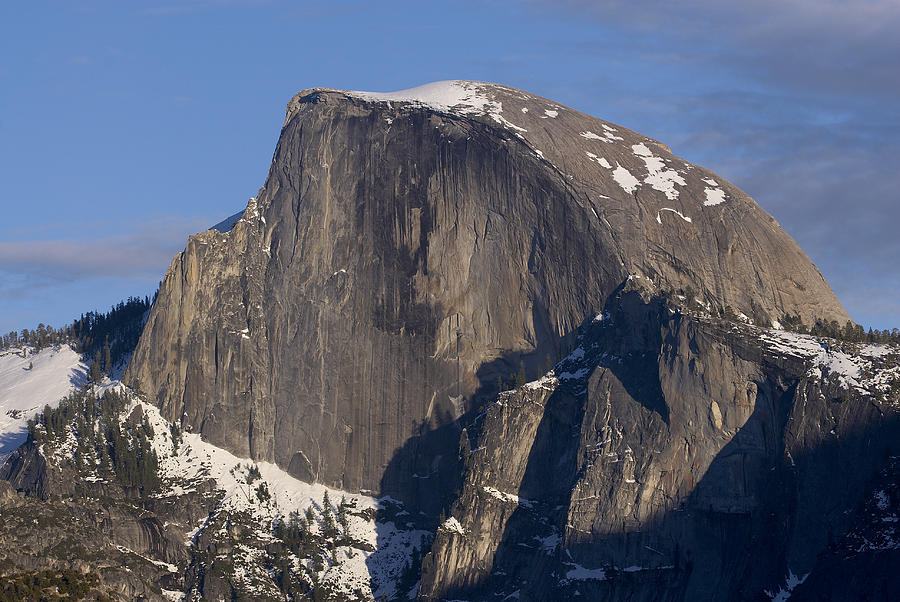 Half Dome Photograph - Half dome close up in winter by Richard Berry Half Dome Photograph - Half dome close up in winter by Richard Berry