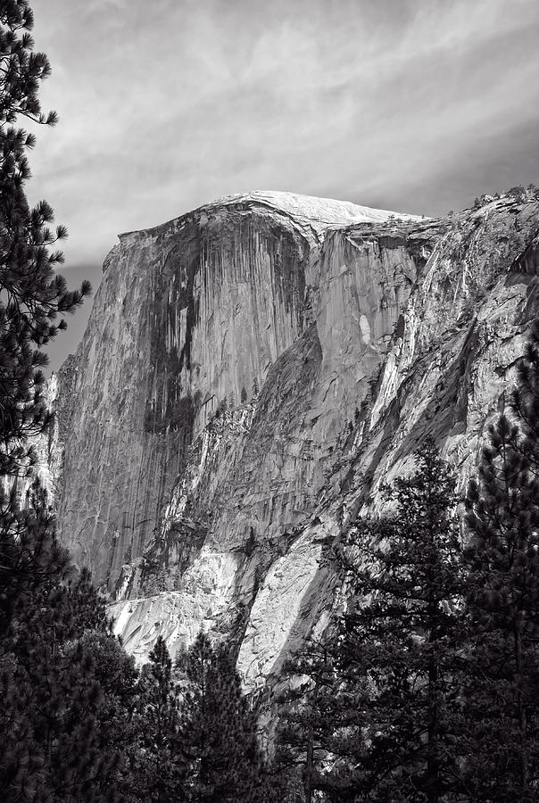 Half Dome in Black and White Photograph by John M Bailey