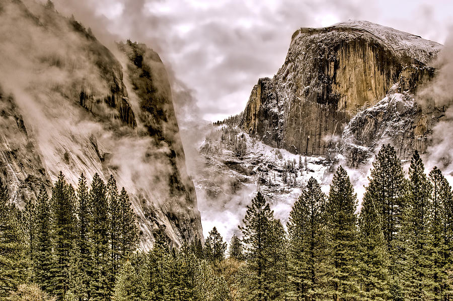 Yosemite National Park Photograph - Menacing Rocks by Maria Coulson