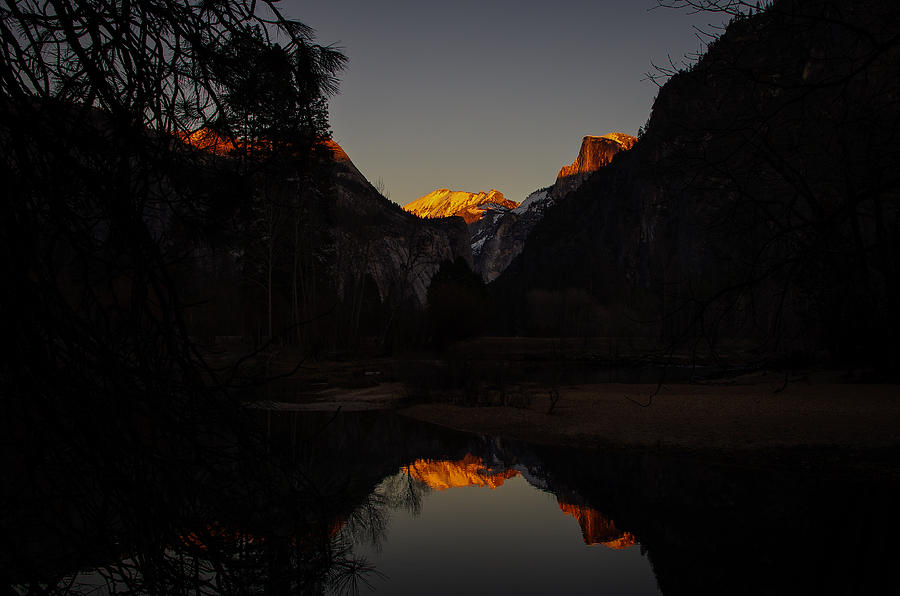 Half Dome Sunset Reflection Photograph by Scott McGuire