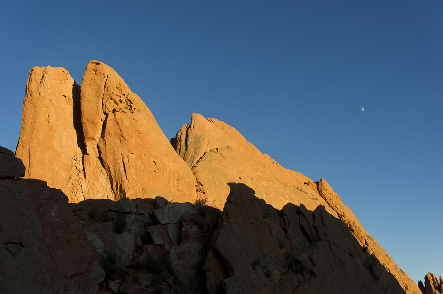 Half Moon at Garden of the Gods Photograph by Gary Langley