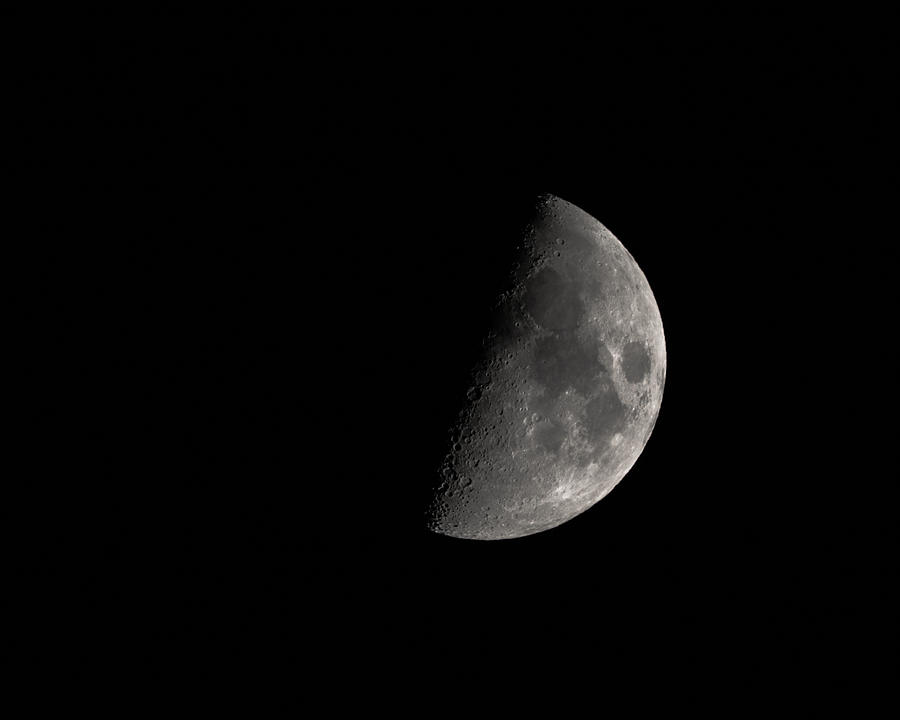 Half Moon Dec 28 2014 Photograph by Ernest Echols