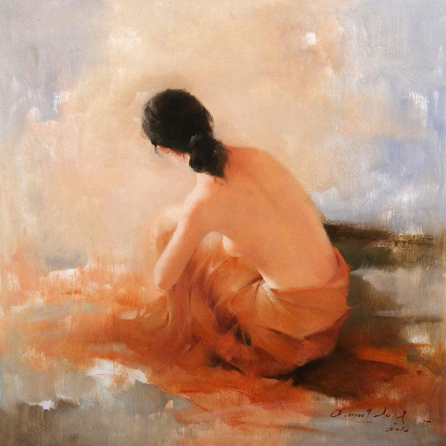 Naked Painting - Half Naked Woman by Unknown
