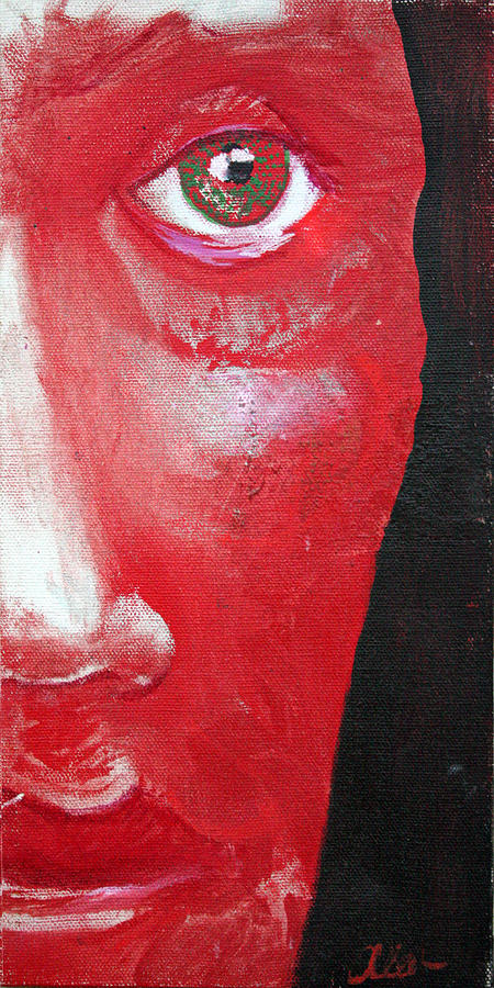 Half Red Head Painting by Alan Schwartz