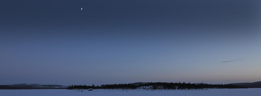 Halfmoon after Sunset Photograph by Pekka Sammallahti