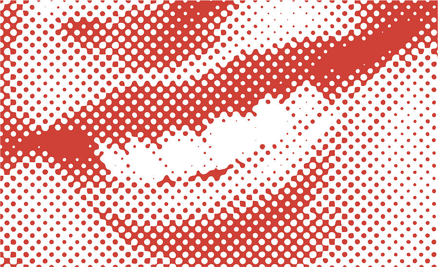 Halftone Vector Smile Drawing by Imacon