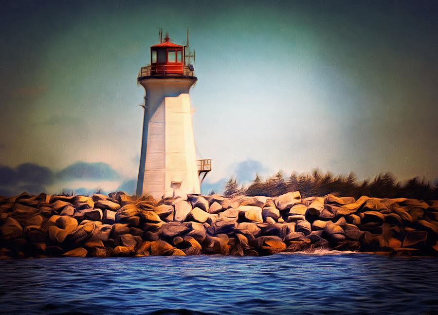 Halifax Lighthouse Nova Scotia Photograph by Georgiana Romanovna