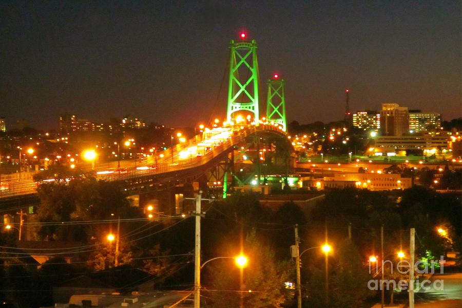 Bridge Photograph - Halifax MacDonald Bridge by John Malone Halifax Photographer