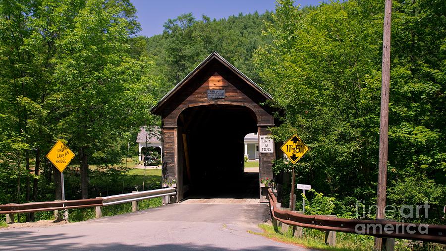 Hall Covered Bridge. Photograph by New England Photography