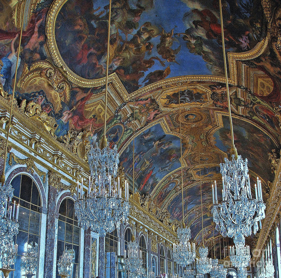 Hall of Mirrors - Versaille Photograph by Allen Beatty