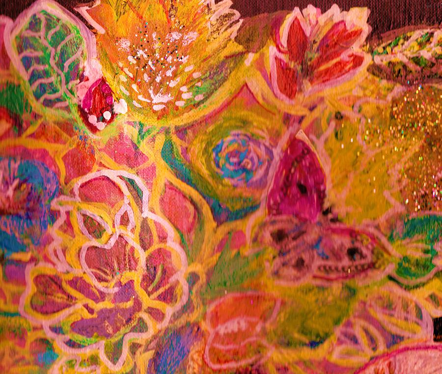 Flower Painting - Hallelujah Bright Flowers by Anne-Elizabeth Whiteway
