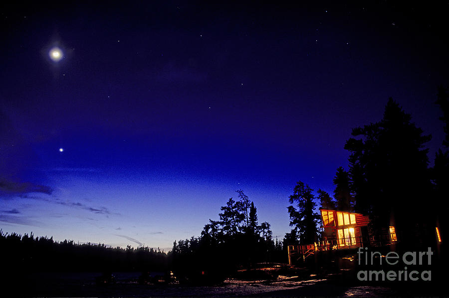 Planet Photograph - Halley Camp, Sunset County, Ontario by Adam Sylvester